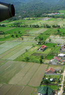 Landeanflug auf Lombok